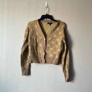 Beige cardigan sweater